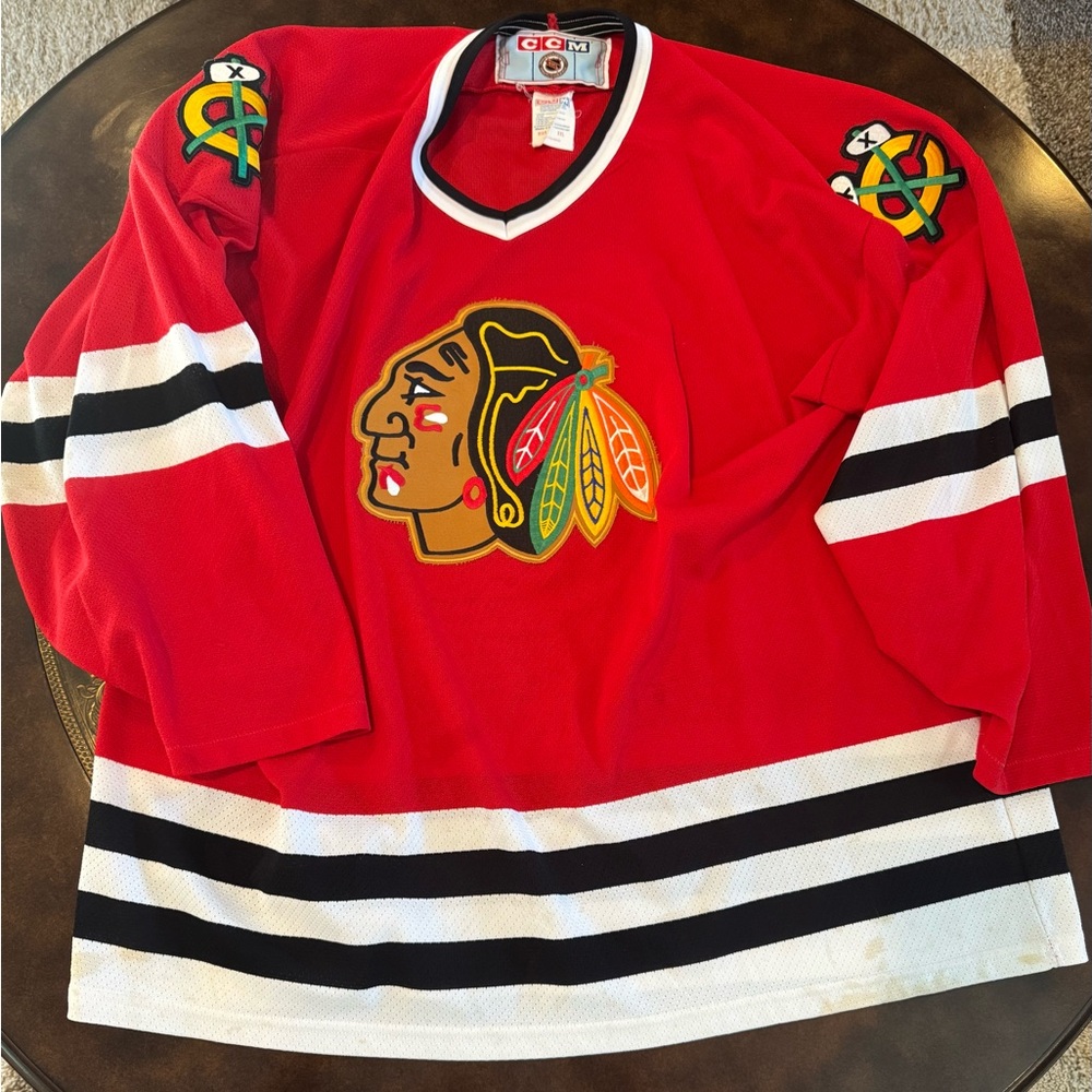 Authentic CCM Blackhawks Hockey Jersey